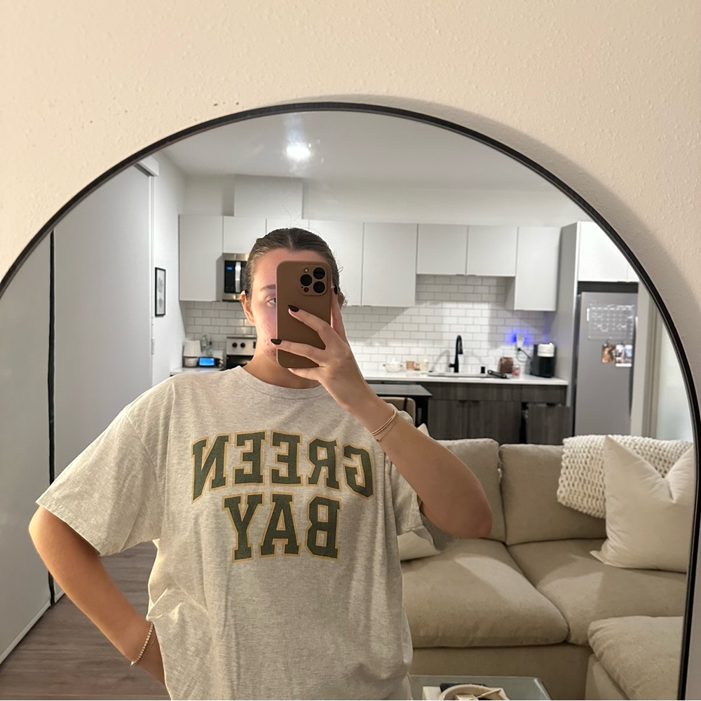 Green Bay Gray Short Sleeve Tee